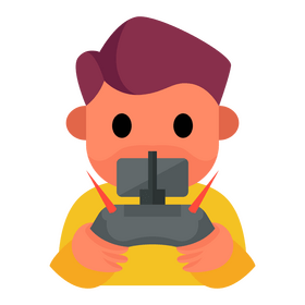 Unmanned Aerial Vehicle Drone Operator clipart