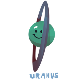 Uranus planet drawing clipart