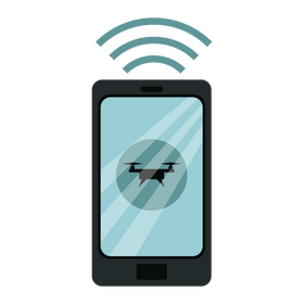 Unmanned Aerial Vehicle Wireless Control clipart