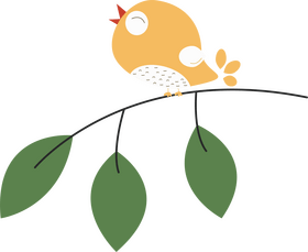 Cute bird clipart