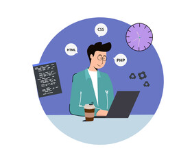 Software engineer vector