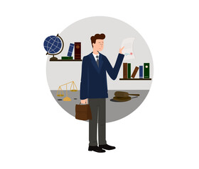Lawyer vector
