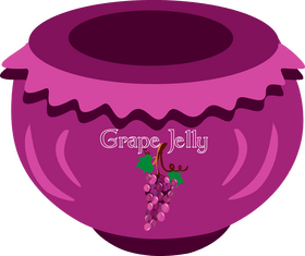 Grape jelly clipart