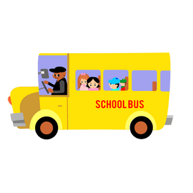 School bus illustration clipart