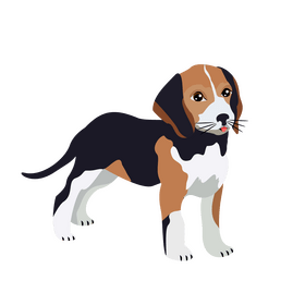 Beagle dog clipart