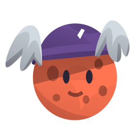 Cute mercury emoji cartoon clipart