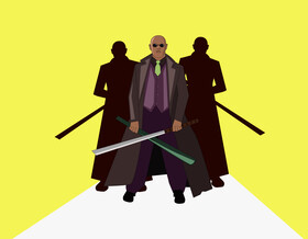 Matrix Morpheus drawing vector