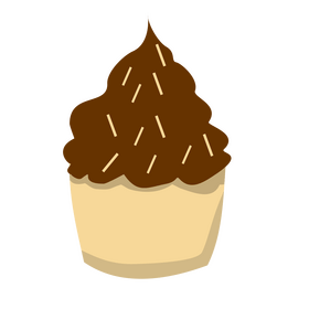 Coffee cupcake clipart