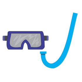 Underwater Diving Mask Snorkelling clipart
