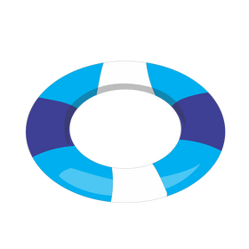 Free swimming ring clipart