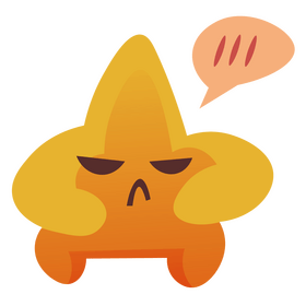 Cartoon angry star clipart
