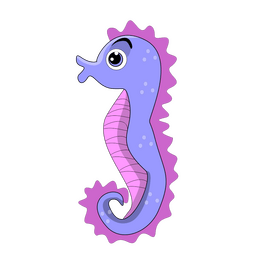 Seahorse illustration clipart