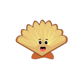 Sea shell drawing clipart