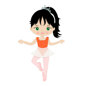 Free ballerina dancing clipart