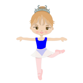 Young girl dancing clipart
