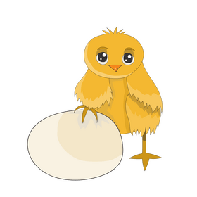 Cute chick clipart