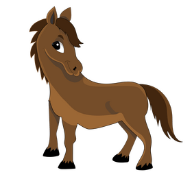 Baby horse clipart