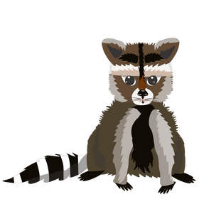 Raccoon animal clipart