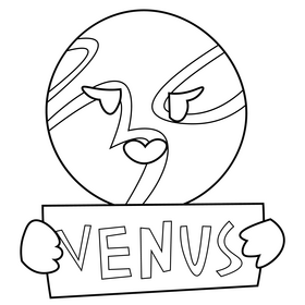 Free venus logo black and white clipart