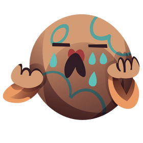 Sad venus planet crying cartoon clipart