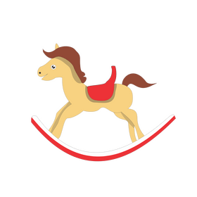 Rocking horse clipart