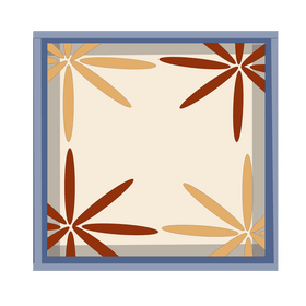 Free tile with flowers clipart