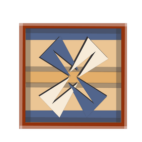 Ceramic tile with flag clipart