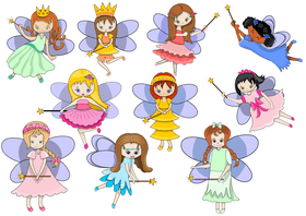 Free fairies vector
