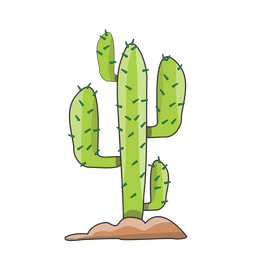 Cactus drawing clipart