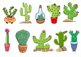Cactuses vector