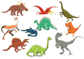 Dinosaurs vector