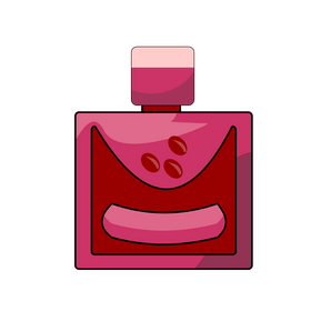 Perfume with grape scent clipart