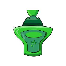 Green leaf perfume clipart