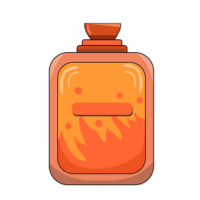 Orange blossom perfume illustration clipart