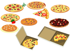 Free pizza vector