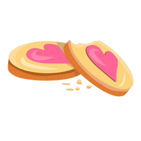 Oat biscuit illustration clipart