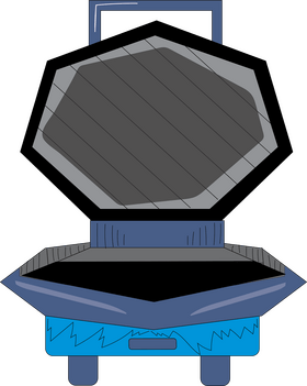 Cartoon grill sandwich maker clipart