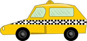 Taxi illustration clipart