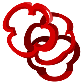 Bell pepper circles clipart