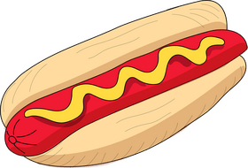 Hotdog illustration clipart