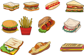 Sandwiches vector