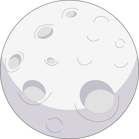 Cartoon moon clipart