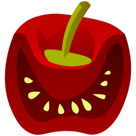 Capsium half clipart