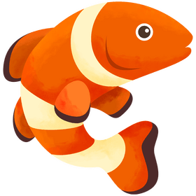 Clown fish clipart