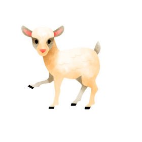 Sheep lamb clipart