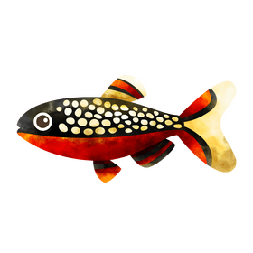 Celestial pearl danio fish clipart