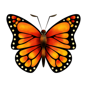 Monarch butterfly clipart