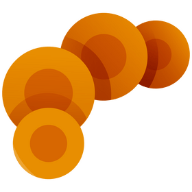Carrot circles clipart