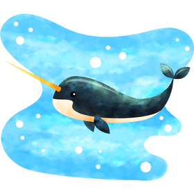 Narwhal vector