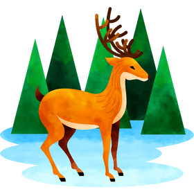 Reindeer vector